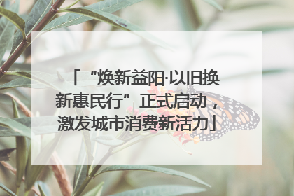 “焕新益阳·以旧换新惠民行”正式启动，激发城市消费新活力