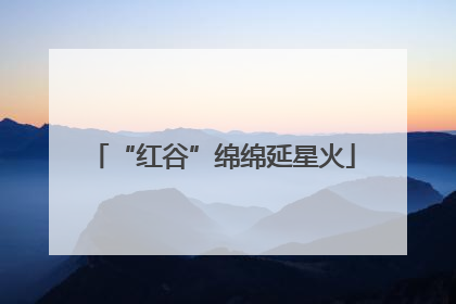 “红谷”绵绵延星火