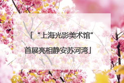 “上海光影美术馆”首展亮相静安苏河湾