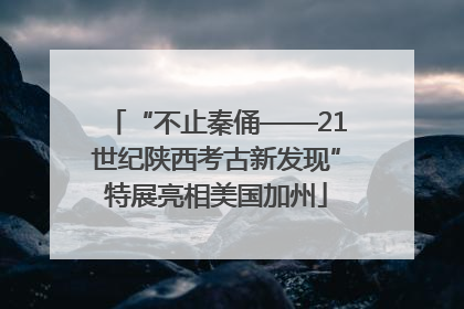 “不止秦俑——21世纪陕西考古新发现”特展亮相美国加州