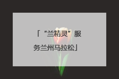 “兰精灵”服务兰州马拉松
