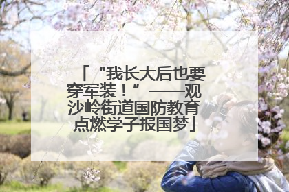 “我长大后也要穿军装！”——观沙岭街道国防教育点燃学子报国梦