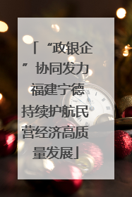 “政银企”协同发力 福建宁德持续护航民营经济高质量发展