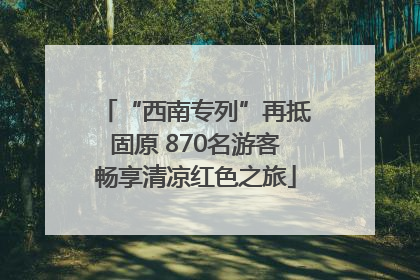 “西南专列”再抵固原 870名游客畅享清凉红色之旅