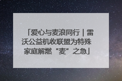 爱心与麦浪同行｜雷沃公益机收联盟为特殊家庭解燃“麦”之急