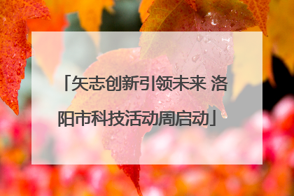 矢志创新引领未来 洛阳市科技活动周启动