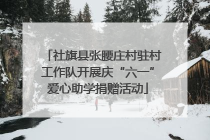 社旗县张腰庄村驻村工作队开展庆“六一”爱心助学捐赠活动