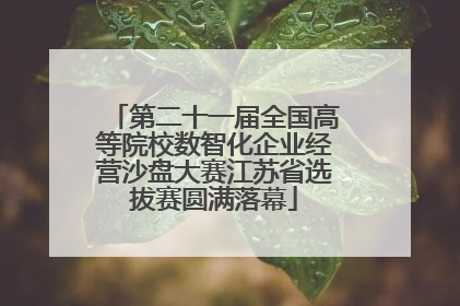 第二十一届全国高等院校数智化企业经营沙盘大赛江苏省选拔赛圆满落幕