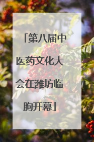 第八届中医药文化大会在潍坊临朐开幕