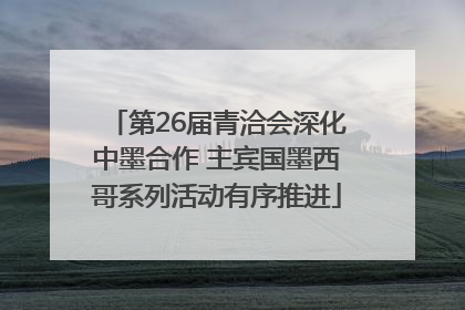 第26届青洽会深化中墨合作 主宾国墨西哥系列活动有序推进
