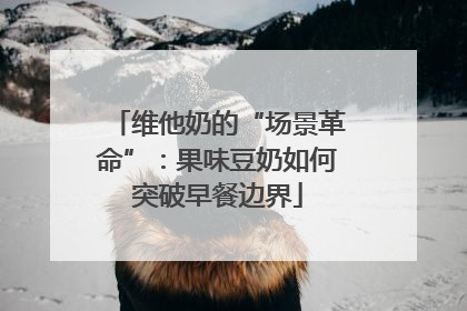 维他奶的“场景革命”：果味豆奶如何突破早餐边界