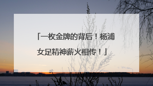 一枚金牌的背后！杨浦女足精神薪火相传！