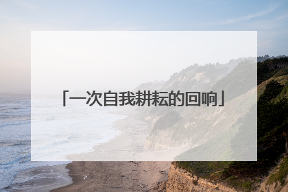 一次自我耕耘的回响