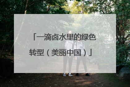 一滴卤水里的绿色转型（美丽中国）