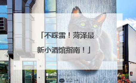 不踩雷！菏泽最新小酒馆指南！