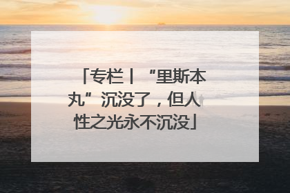 专栏丨“里斯本丸”沉没了，但人性之光永不沉没