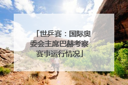 世乒赛：国际奥委会主席巴赫考察赛事运行情况