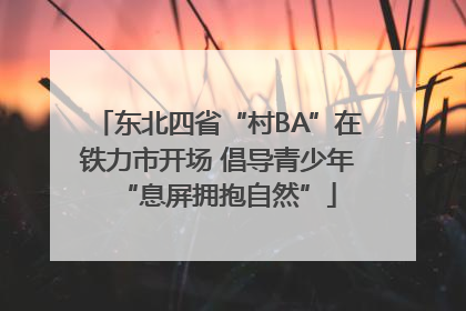 东北四省“村BA”在铁力市开场 倡导青少年“息屏拥抱自然”