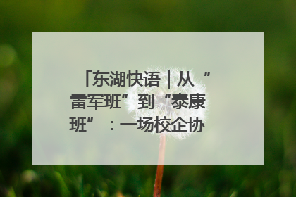 东湖快语｜从“雷军班”到“泰康班”：一场校企协同的“接力赛”