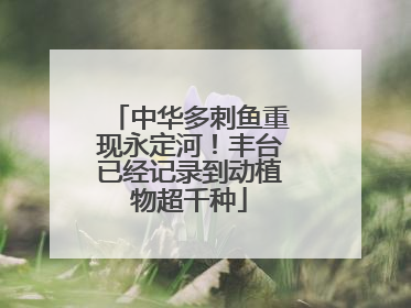 中华多刺鱼重现永定河！丰台已经记录到动植物超千种