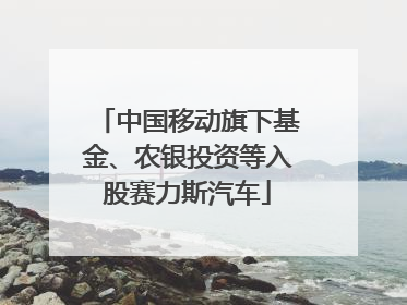 中国移动旗下基金、农银投资等入股赛力斯汽车