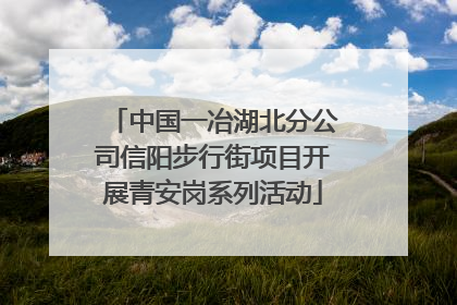 中国一冶湖北分公司信阳步行街项目开展青安岗系列活动