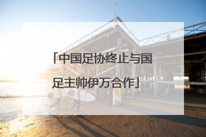 中国足协终止与国足主帅伊万合作