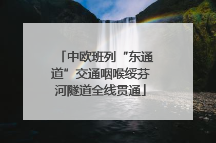 中欧班列“东通道”交通咽喉绥芬河隧道全线贯通