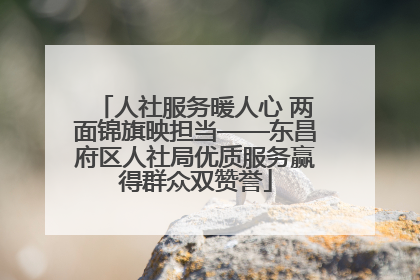 人社服务暖人心 两面锦旗映担当——东昌府区人社局优质服务赢得群众双赞誉