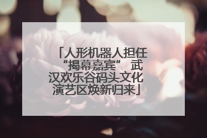 人形机器人担任“揭幕嘉宾” 武汉欢乐谷码头文化演艺区焕新归来