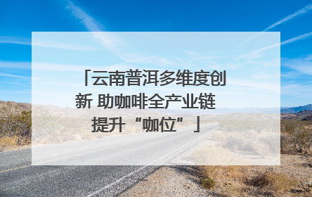 云南普洱多维度创新 助咖啡全产业链提升“咖位”