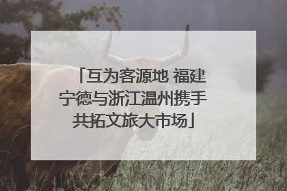 互为客源地 福建宁德与浙江温州携手共拓文旅大市场