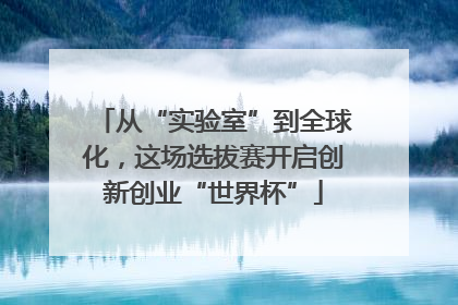 从“实验室”到全球化，这场选拔赛开启创新创业“世界杯”