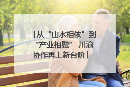 从“山水相依”到“产业相融” 川渝协作再上新台阶