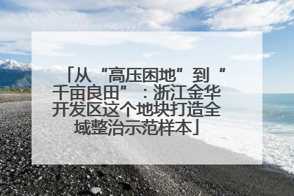 从“高压困地”到“千亩良田”：浙江金华开发区这个地块打造全域整治示范样本