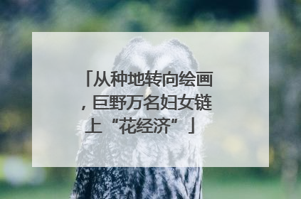 从种地转向绘画，巨野万名妇女链上“花经济”