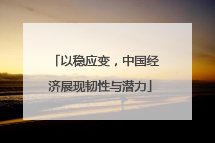 以稳应变，中国经济展现韧性与潜力