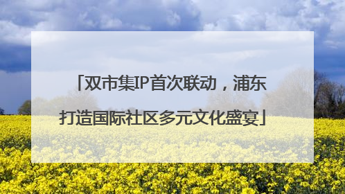 双市集IP首次联动，浦东打造国际社区多元文化盛宴