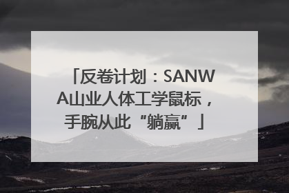 反卷计划：SANWA山业人体工学鼠标，手腕从此“躺赢”