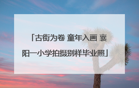 古街为卷 童年入画 襄阳一小学拍摄别样毕业照