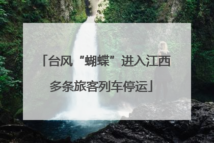 台风“蝴蝶”进入江西 多条旅客列车停运