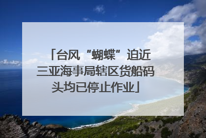 台风“蝴蝶”迫近 三亚海事局辖区货船码头均已停止作业