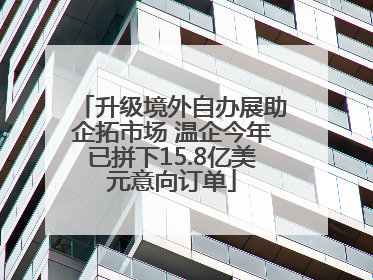 升级境外自办展助企拓市场 温企今年已拼下15.8亿美元意向订单