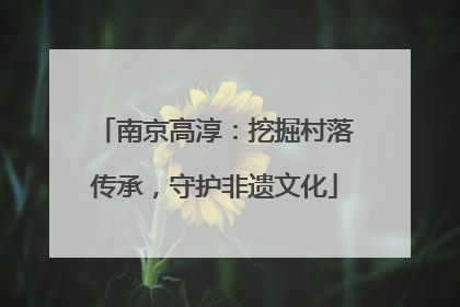 南京高淳：挖掘村落传承，守护非遗文化