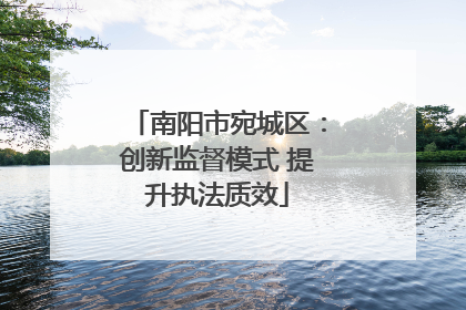 南阳市宛城区：创新监督模式 提升执法质效