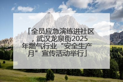全员应急演练进社区，武汉龙泉街2025年燃气行业“安全生产月”宣传活动举行