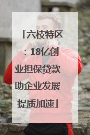 六枝特区：18亿创业担保贷款助企业发展提质加速