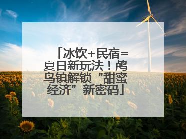 冰饮+民宿=夏日新玩法！鸬鸟镇解锁“甜蜜经济”新密码