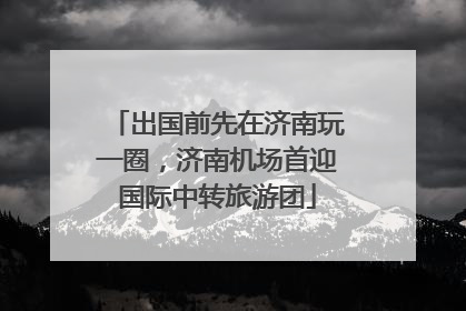 出国前先在济南玩一圈，济南机场首迎国际中转旅游团