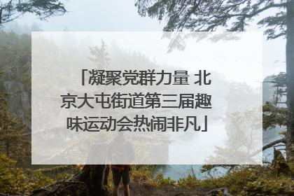 凝聚党群力量 北京大屯街道第三届趣味运动会热闹非凡